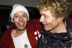 Ben TJ et Chris Cunningham, un des Ero One venus supporter les copaings