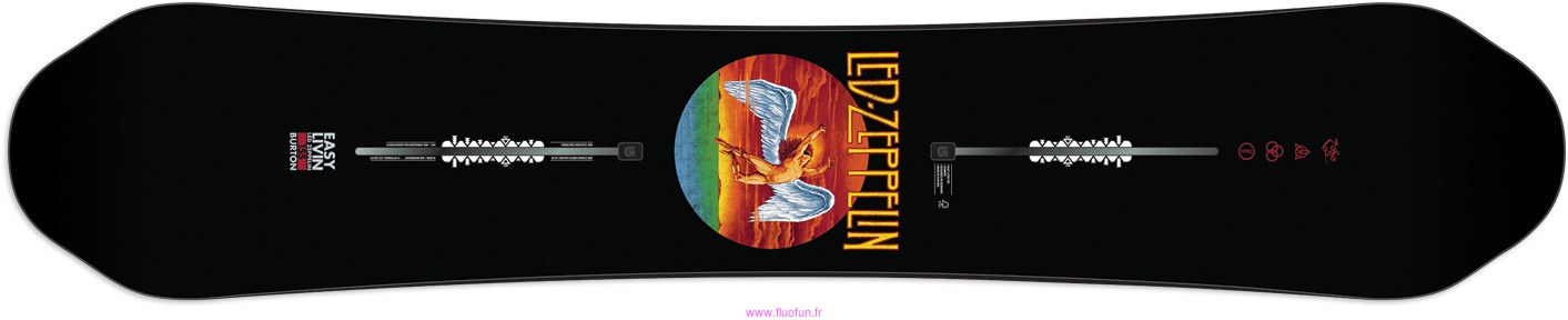 スノーボードBURTON EASY LIVIN × Led Zeppelin 155cm