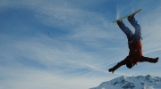 Participant backflip
