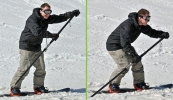 Snowboard Pole en action