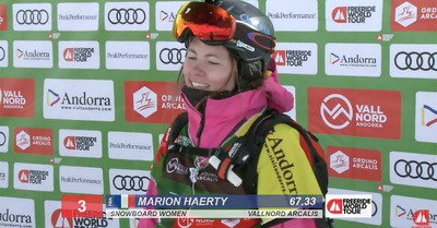 Freeride World Tour : Marion Haerty troisième à Vallnord